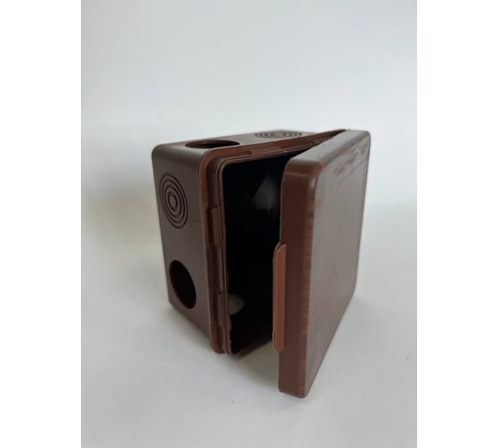 Изображение товара Коробка распределительная KOPOS wood style RK 8110 (TD), темное дерево, для О/П 100x100x50мм 8хD25мм, IP54 RK-8110_TD