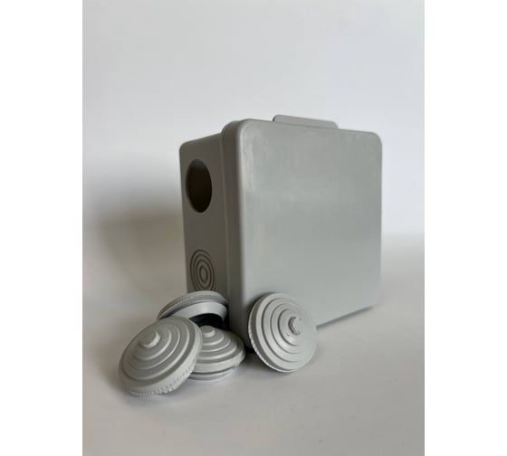 Изображение товара Коробка распределительная KOPOS серая RK 8110 (KD) для О/П 100x100x50мм 8хD25мм, IP54 RK-8110_KD