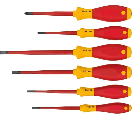 Изображение товара Набор Eyltool VDE-отверток, 6 предметов 44 951 0