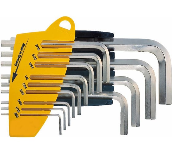 Изображение товара Набор Г-образных дюймовых шестигранных ключей Eyltool 13 предметов 41 596 1