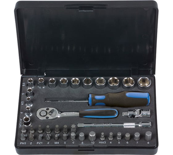 Изображение товара Набор головок и аксессуаров Eyltool 1/4 , 40 предметов 42 870 8