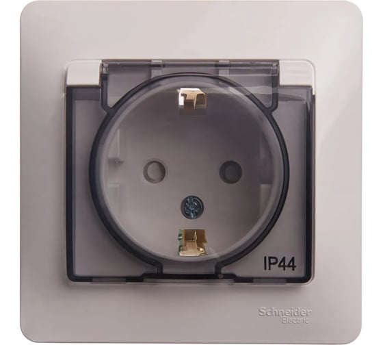 Изображение товара Розетка Systeme Electric GLOSSA PRO с з/к со шторками с крышкой, 16А, IP44, в сб, без лапок, БЕЛЫЙ GSL000148RUR