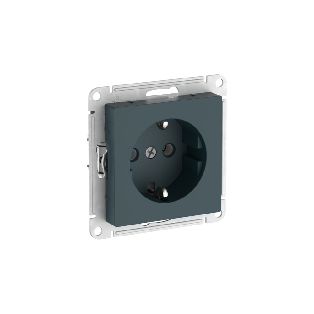 Изображение товара Розетка Systeme Electric ATLASDESIGN с заземлением 16А изумрудный