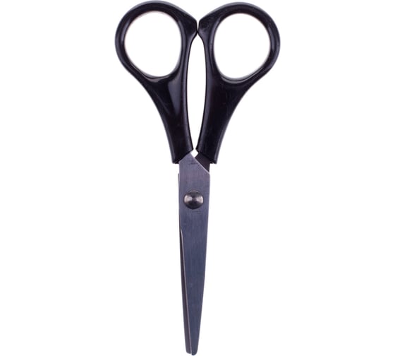 Изображение товара Ножницы Office Space 13,7см, черные ручки, ПВХ чехол с европодвесом S137B_6710