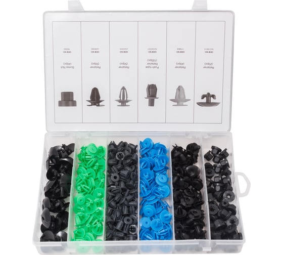 Изображение товара Набор клипс для VAUXHALL/OPEL 300 шт в пластиковом органайзере Forsage F-01Z0240(4910)