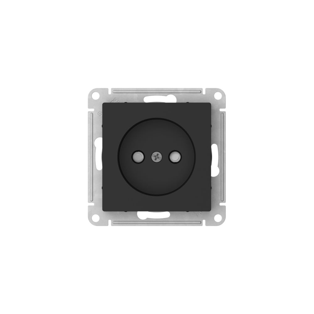 Изображение товара Розетка ATLASDESIGN без заземления, 16А, карбон