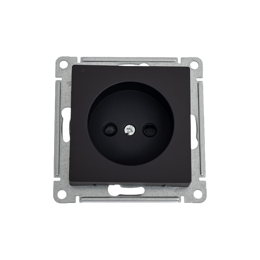 Изображение товара Розетка ATLASDESIGN без заземления, 16А, карбон