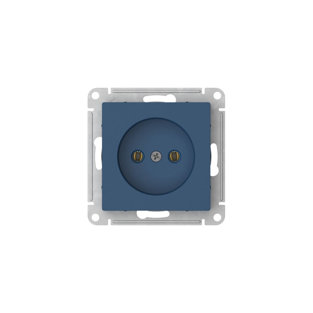 Изображение товара Розетка Systeme Electric ATLASDESIGN без заземления 16А аквамарин для встраивания