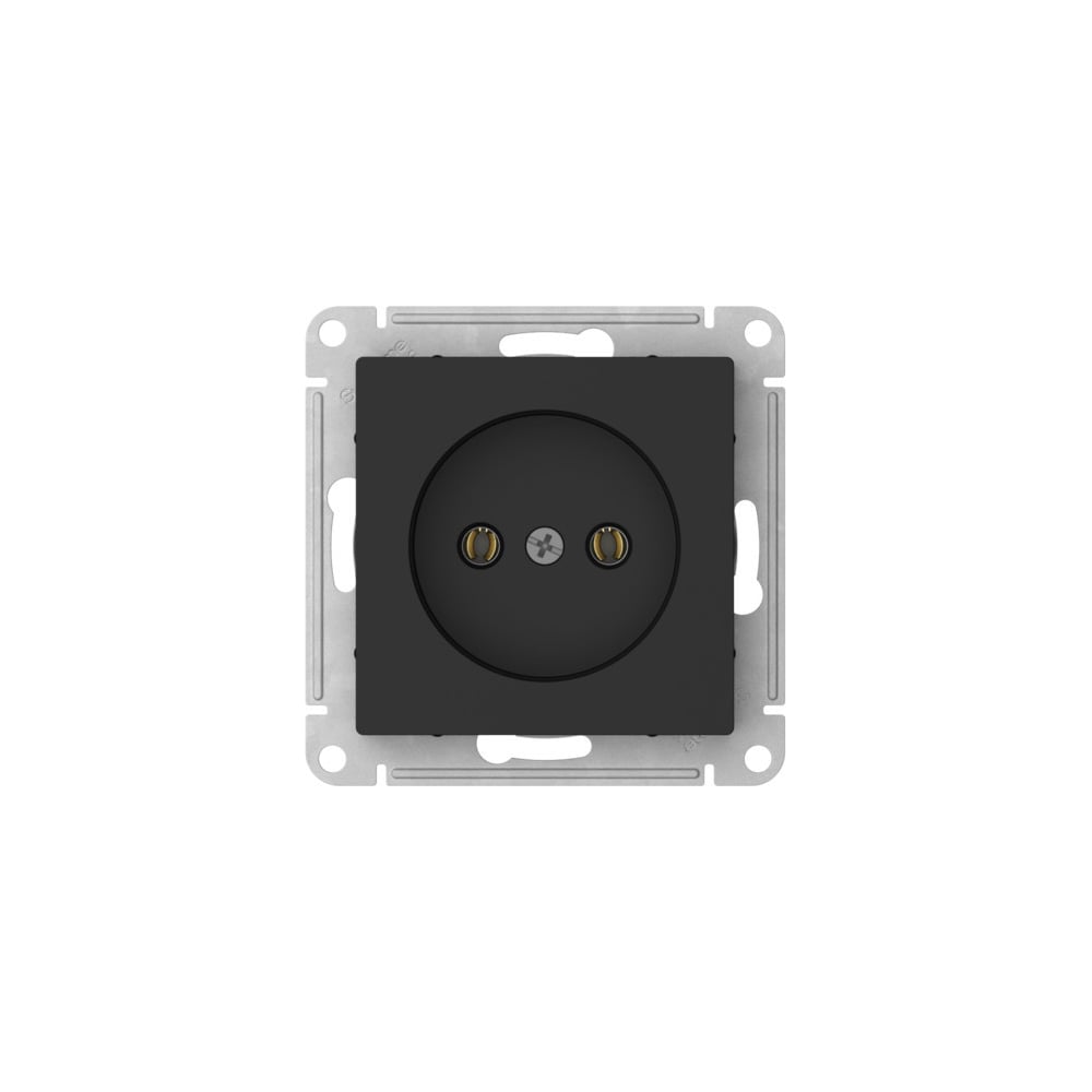 Изображение товара Розетка Systeme Electric ATLASDESIGN без заземления 16А карбон IP20