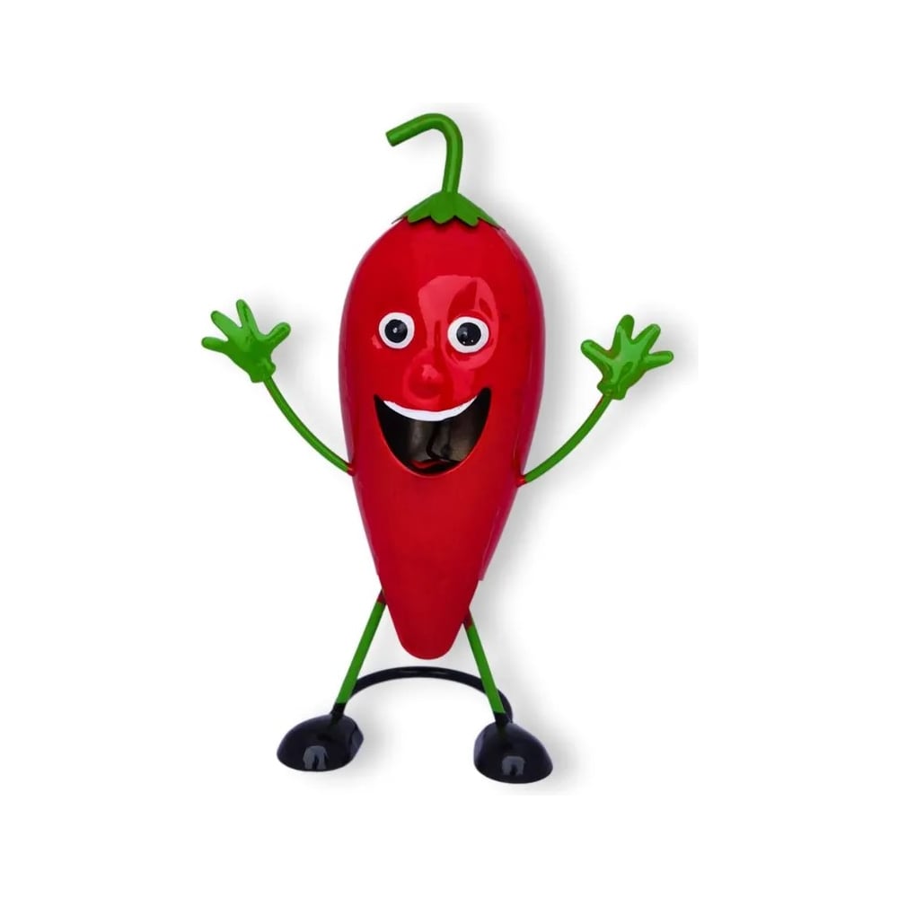 Изображение товара Декор для сада Klesto Красный острый перец Z26970E металлический яркий дизайн