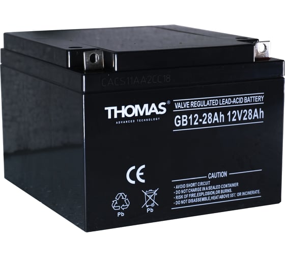 Изображение товара Аккумуляторная батарея THOMAS GB 12-28Ah GB12-28 GB12-28(Thomas)