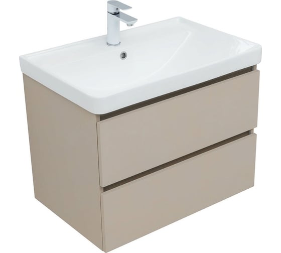 Изображение товара Тумба Aquanet Вега 2.0 70 2 ящика, цв.бежевый (337942) 00337942
