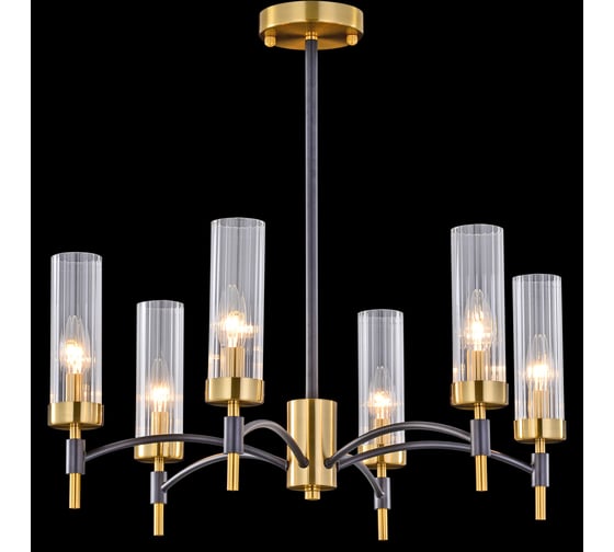 Изображение товара Потолочная люстра ILLUMICO IL5177-6PLS-29 BRASS TUBO