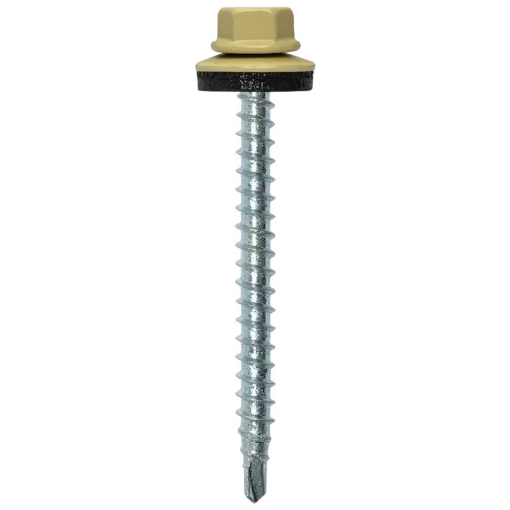 Изображение товара Саморез кровельный 4,8x70, RAL1014, 250 шт, оцинковка