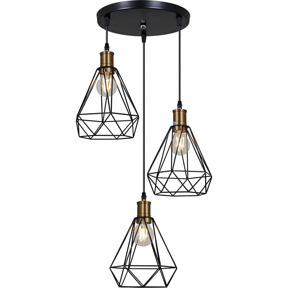 Изображение товара Подвесной светильник ReLuce 04773-0.9-03 BK современный стиль черный золото