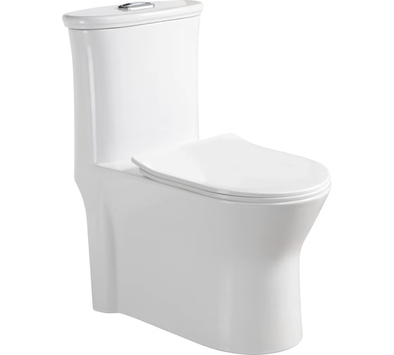 Изображение товара Унитаз моноблок напольный с сиденьем Stella Polar Бильбао KN6277000, белый SP-00001849