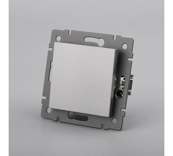 Изображение товара Механизм выключателя одноклавишный Arlight самовозвратный SWT-MKR1-PL-GR-V 1шт 0 049881