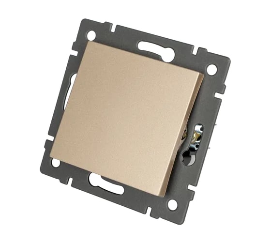 Изображение товара Механизм выключателя одноклавишный Arlight самовозвратный SWT-MKR1-PL-GD-V 1шт 0 049882