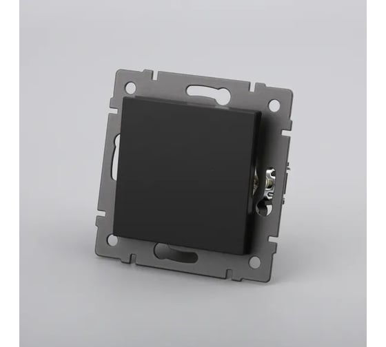 Изображение товара Механизм выключателя одноклавишный Arlight самовозвратный SWT-MKR1-PL-BK-V 1шт 0 049880