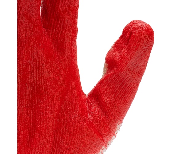 Изображение товара Перчатки СТРОЙМАШ х/б с натуральным латексным покрытием, 13 класс, 160 пар 15015