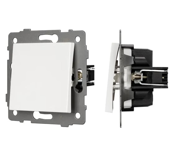 Изображение товара Механизм выключателя одноклавишный Arlight непроходной SWT-MK01-PL-WH-V 1шт 0 049867