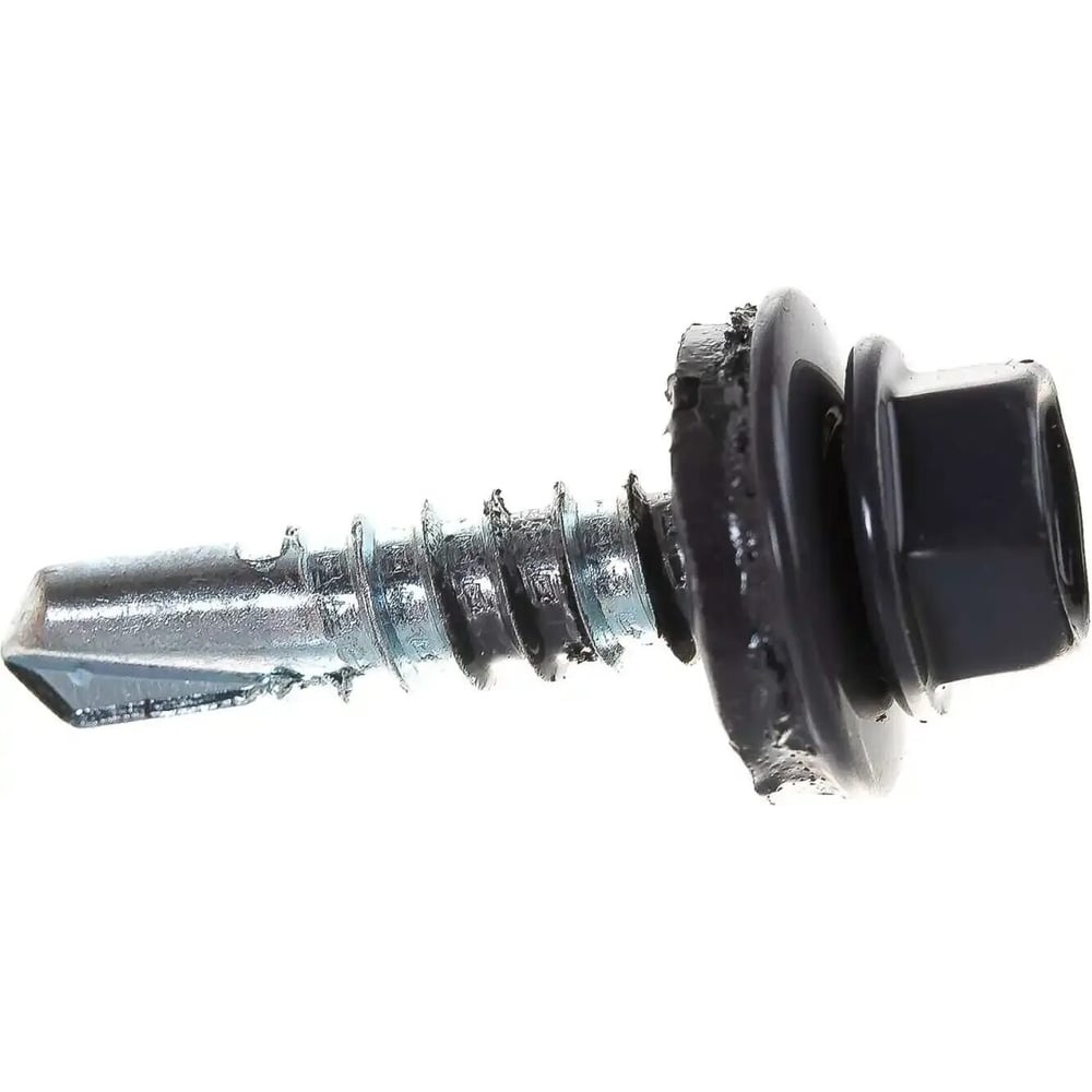 Изображение товара Саморез кровельный 5,5x25 графитовый серый RAL7024