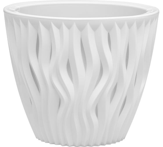 Изображение товара Кашпо bmc Вдохновение КШ5739 белое/белое, 19х19 см, 3 л 057577