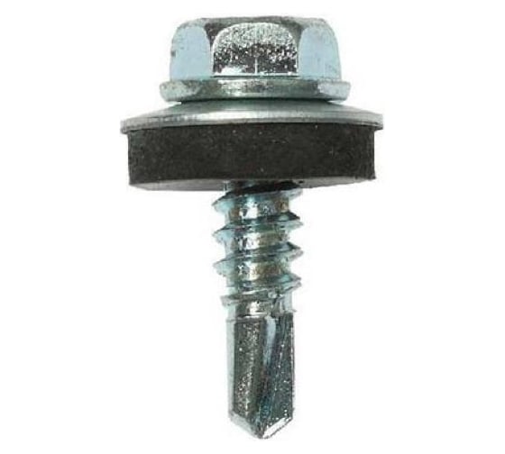 Изображение товара Саморез кровельный 23 Болта 5.5x19 мм, с шайбой (под сверло), цинк, 500 шт. B03005,501932A07ф500