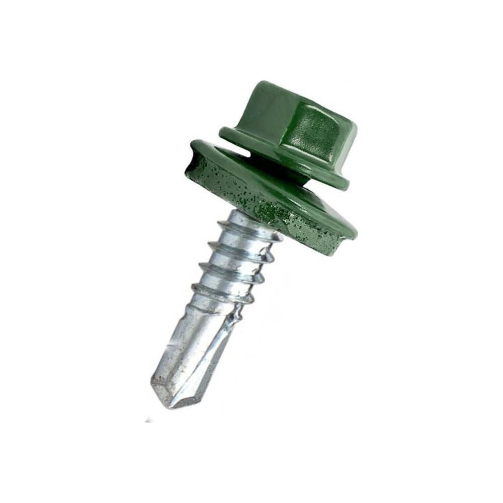 Изображение товара Саморез кровельный 23 Болта 5,5x25 зеленый мох RAL6005 500 шт