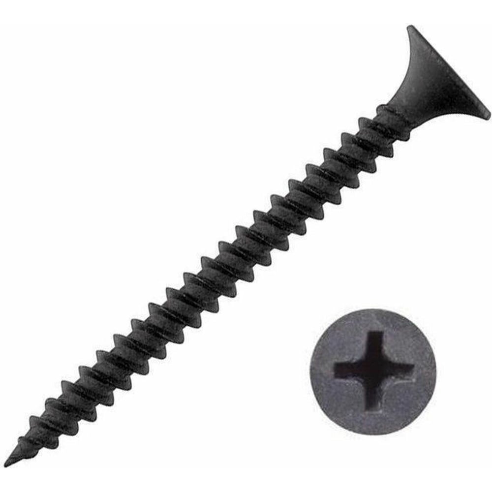 Изображение товара Саморез шуруп по металлу 23 Болта 3,5x41 мелкая резьба, чёрный, 15 кг. БП-00001978пром