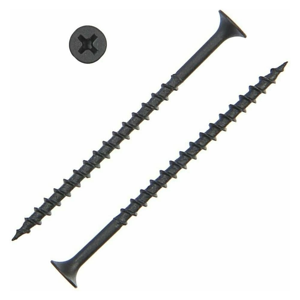 Изображение товара Саморез шуруп по дереву 23 Болта 4,2x70 крупная резьба, чёрный, 15 кг. БП-00002246пром