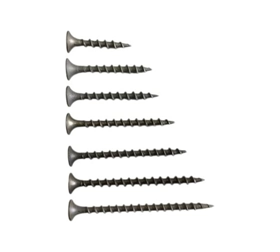 Изображение товара Саморезы черные по дереву 23 Болта М3,5 крупная резьба, набор 2, 350 шт. ЧСнаборМ3.5круп.рез.ф50