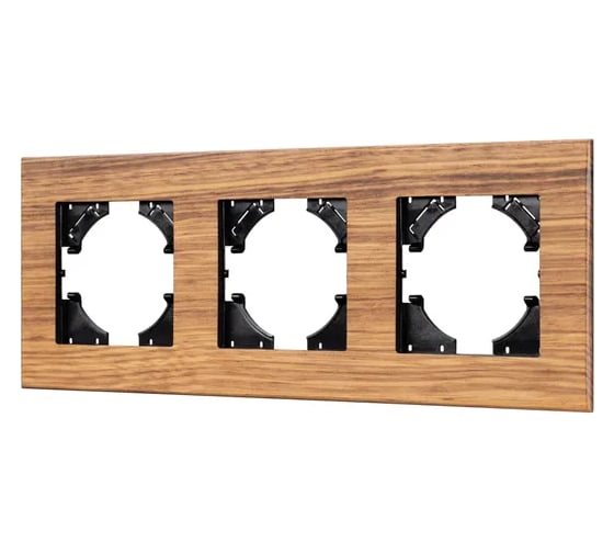 Изображение товара Рамка из натурального дерева Arlight FRM-XSILO-WD-3-SNL 1шт 0 051276