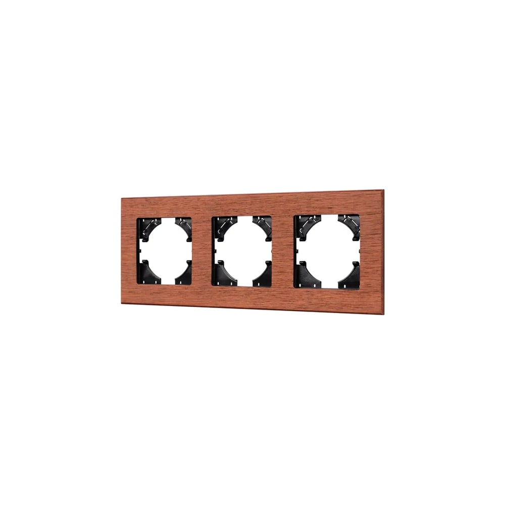 Изображение товара Рамка из натурального дерева Arlight FRM-XSILO-WD-3-NL 228х86 мм