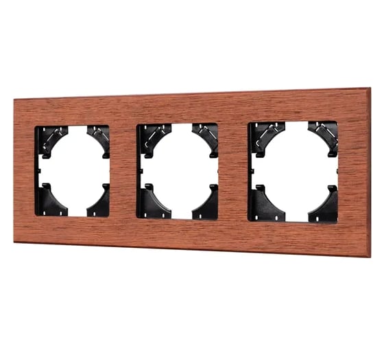 Изображение товара Рамка из натурального дерева Arlight FRM-XSILO-WD-3-NL 1шт 0 050873