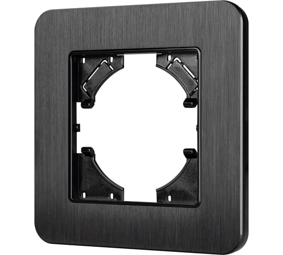 Изображение товара Рамка Arlight FRM-AKIRY-AL-1-BK алюминиевая, 1шт 0 049681