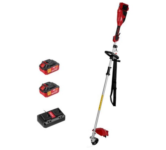 Изображение товара Триммер аккумуляторный WORTEX TB 3036-1 ALL1 XLT SET бесщеточный двигатель, 18В+18В, ширина скашивания 340/255 мм леска/нож 1334872