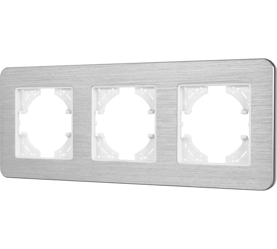 Изображение товара Рамка Arlight FRM-AKIRY-AL-3-SR алюминиевая, 1шт 0 049728