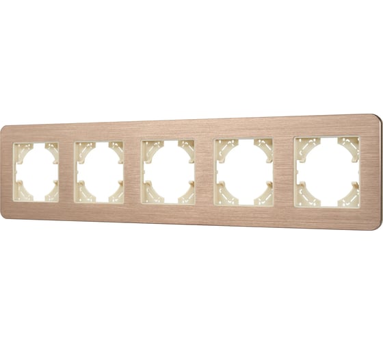Изображение товара Рамка Arlight FRM-AKIRY-AL-5-GD алюминиевая, 1шт 0 049736
