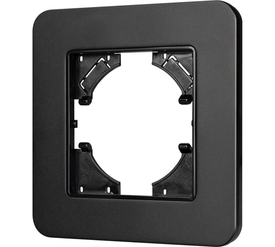 Изображение товара Рамка Arlight FRM-AKIRY-SFAL-1-BK алюминиевая, 1шт 0 049685