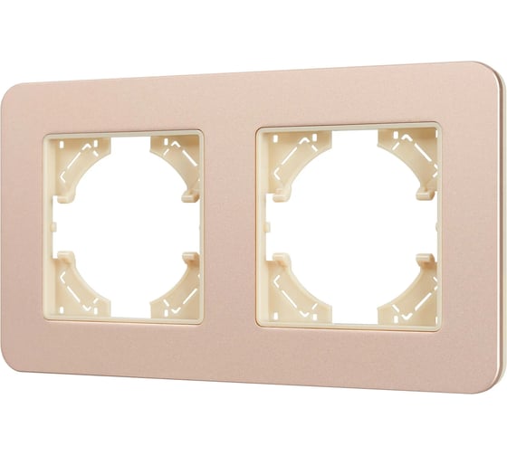 Изображение товара Рамка Arlight FRM-AKIRY-SFAL-2-GD алюминиевая, 1шт 0 049739