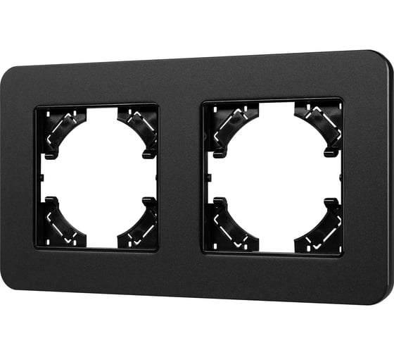 Изображение товара Рамка Arlight FRM-AKIRY-SFAL-2-BK алюминиевая, 1шт 0 049738