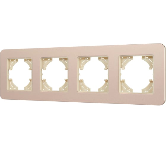 Изображение товара Рамка Arlight FRM-AKIRY-SFAL-4-GD алюминиевая, 1шт 0 049745