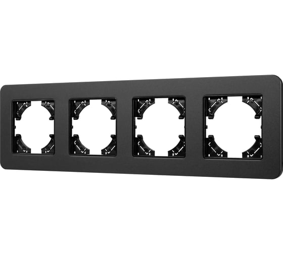 Изображение товара Рамка Arlight FRM-AKIRY-SFAL-4-BK алюминиевая, 1шт 0 049744