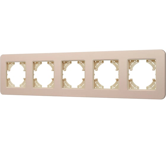 Изображение товара Рамка Arlight FRM-AKIRY-SFAL-5-GD алюминиевая, 1шт 0 049748