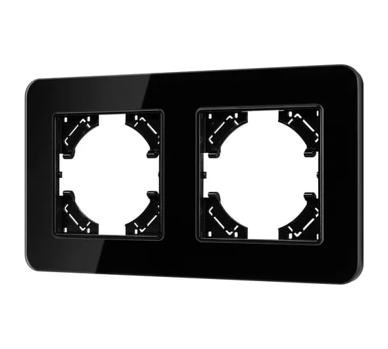 Изображение товара Рамка стеклянная Arlight FRM-OMALI-GS-2-BK 1шт 0 049693