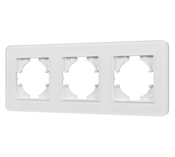 Изображение товара Рамка стеклянная Arlight FRM-OMALI-GS-3-WH 1шт 0 049696