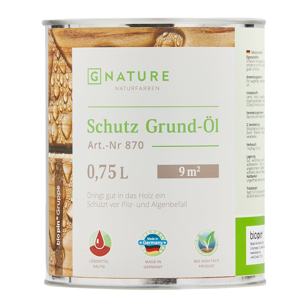 Изображение товара Защитный грунт-масло GNature 870 антисептик для наружных работ 0,75 л
