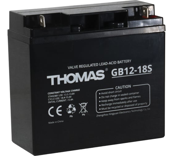 Изображение товара Аккумуляторная батарея THOMAS GB12-18S(Thomas)