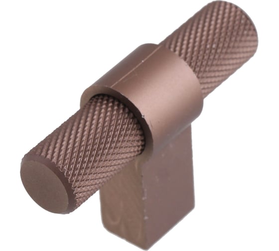 Изображение товара Ручка кнопка Стройбат штырь алюминий, состаренная медь коробка (500 шт) 418209